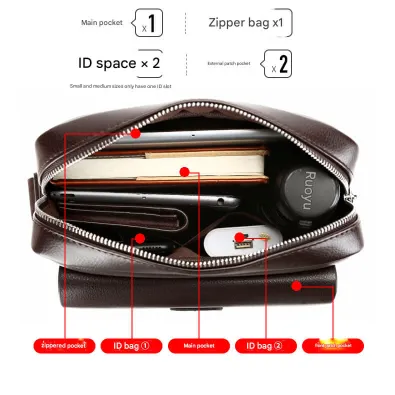 Premium Leather Business Men’s Crossbody Bag