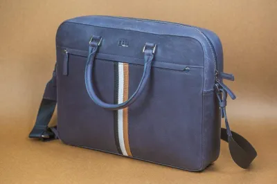 HUGO BOSS LAPTOP BAG - DENIM BLUE