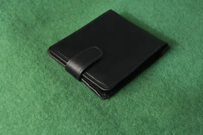 Wallets for Business Men Soft Leather Clutch Bags Black -Long Wallet