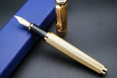 Jinhao 1200 Golden Fountain Pen – Elegant Gold Finish