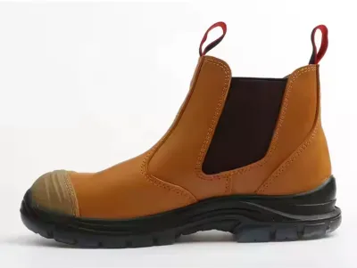 LOW CUT 4 INCH LEATHER NON SLIP WORK BOOTS SAFETY FOR MEN SHOES