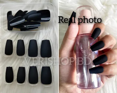 Matte ballerina nail- Black