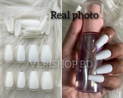 Matte ballerina nail- white