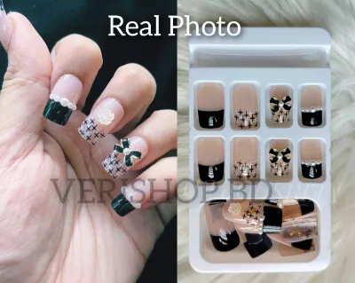 BLACK-TIP-STONE-WORK-NAILS