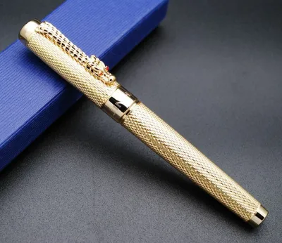Jinhao 1200 Golden Fountain Pen – Elegant Gold Finish