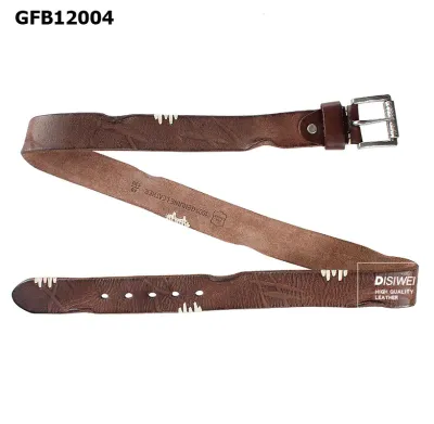 Deswell Pin Buckle Genuine Leather Belt