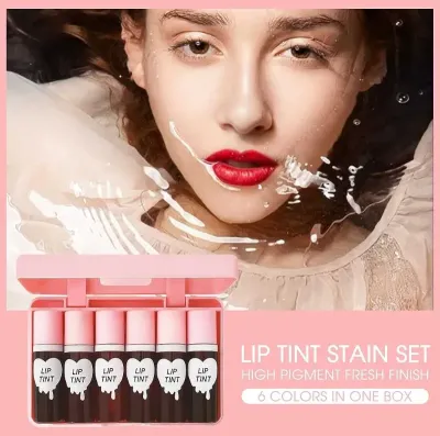 6Pc Hang Fang Lip Tints with Box 
