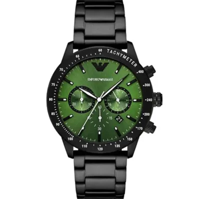 Emporio Armani - Classic Sigma Chronograph Dark Green Dial Men's Watch -  Elite Club