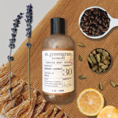  M. Greengrass Skincare Cardamom Lavender Foaming Body Scrub (236ml)