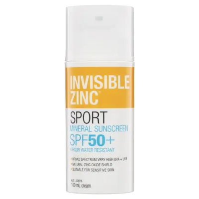Invisible Zinc SPORT Mineral Sunscreen SPF 50+ (100 ml)