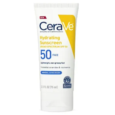 CeraVe  Hydrating Sunscreen Face Lotion SPF 50 (USA) -75ml