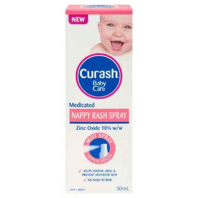 Curash Medicated Nappy Rash Spray (50ml)