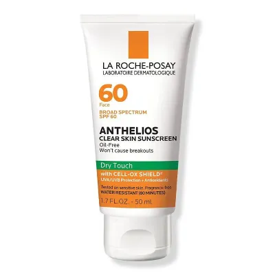  La Roche-Posay  Anthelios Clear Skin Dry Touch Sunscreen SPF 60 (50ml)