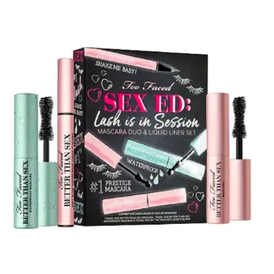 Too Faced Sex Ed Lash is in Session Mascara Duo and Liner Set (Travel Size)