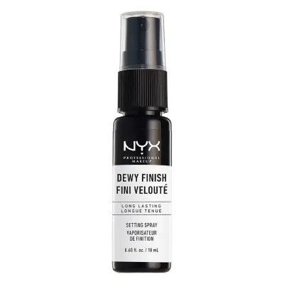 NYX Professional Travel Size Long Lasting Makeup Setting Spray-Dewy Finish (18ml)