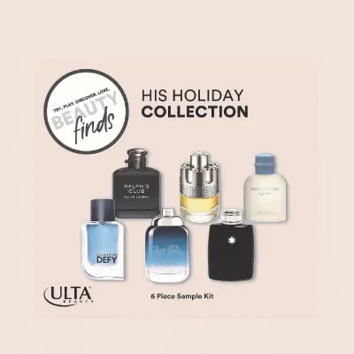 Ulta Beauty His Holiday Collection 6 Piece Sample Kit