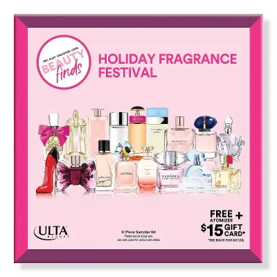 Ulta Beauty Holiday Fragrance Festival-17 piece sampler kit 
