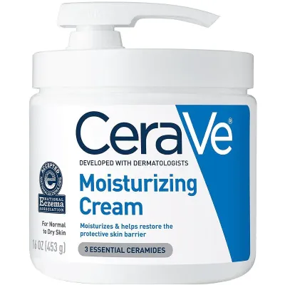 Cerave Moisturizing Cream for Normal to Dry Skin with Pump  (453g)
