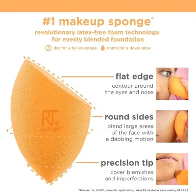 Real Techniques Miracle Complexion Sponge Beauty Makeup Blender