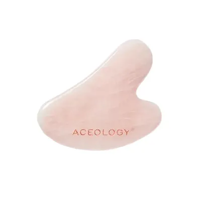 Aceology Rose Quartz Gua Sha Facial Massager