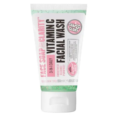 Soap & Glory Face Soap and Clarity Vitamin C Facial Wash (50ml)