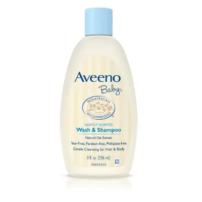  Aveeno Baby Body Wash and Shampoo (236ml)