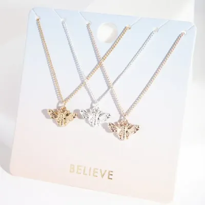 Lovisa Mixed Metal Bumble Bee Necklace Pack