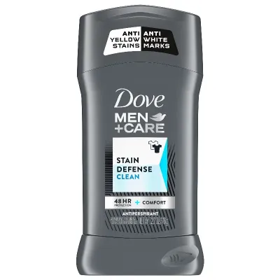 Dove Men+Care Stain Defense Antiperspirant Deodorant Stick Clean