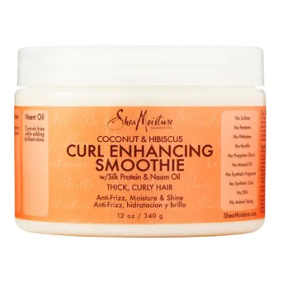 Shea Moisture Curl Enhancing Smoothie Cream with Coconut & Hibiscus (340g)