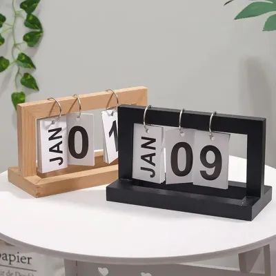 Nice Wooden Page Turning Calendar