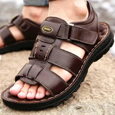 Top Layer Cowhide Leather Sandals