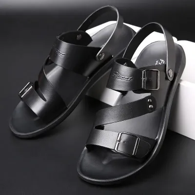 Genuine Cowhide Leather Casual Sandals