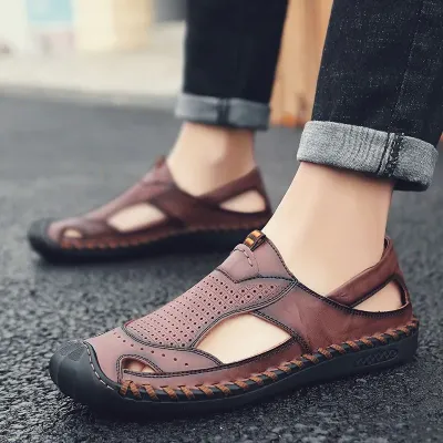 Genuine Leather Baotou Sandals