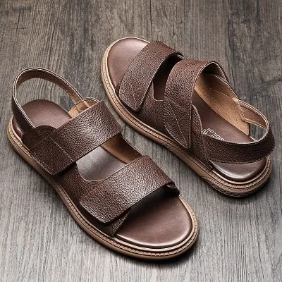 Genuine  Cowhide Leather Sandals