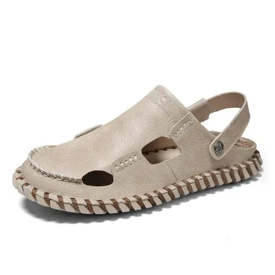 Beef Split Leather Casual Sandals
