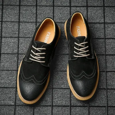 Genuine Suede Leather Business Formal Shoes