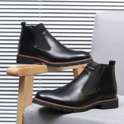 High-Top  Leather Shoes