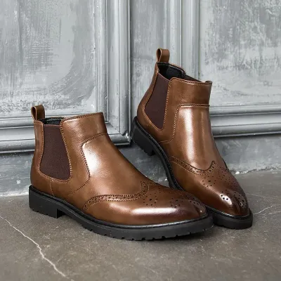 High End Leather Chelsea Boot