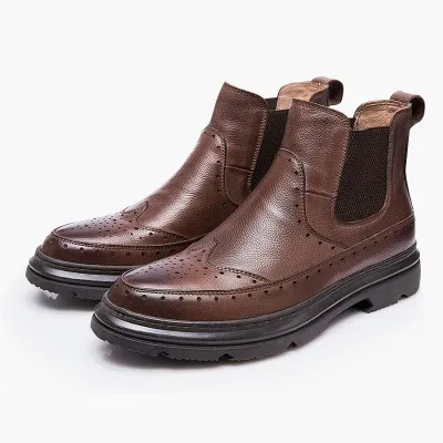 Genuine Leather Vintage Chelsea Boots
