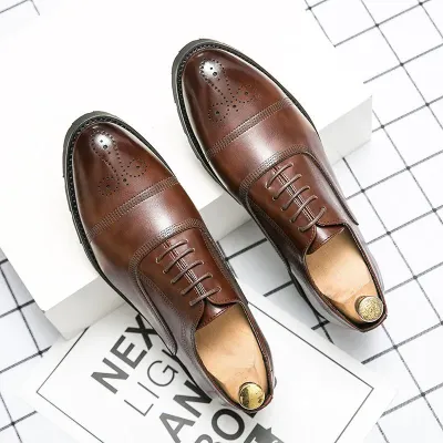 Premium Leather British Style Business Shoes