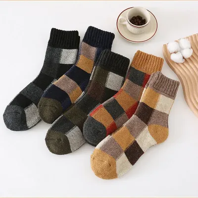 Thick Woolen Plus Velvet Warm Terry Socks 