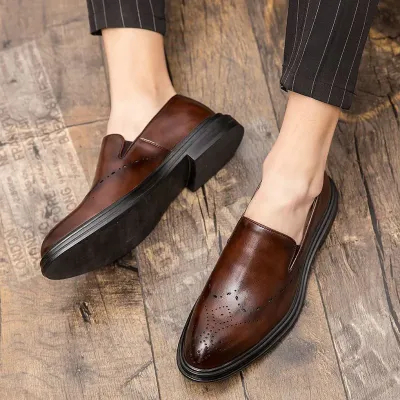 Genuine Personalized Korean Leather Formal  Shoes 
