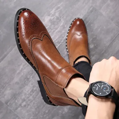 Premium Leather Chelsea Boots