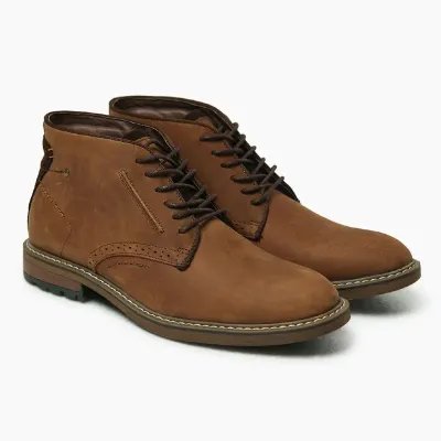 Cow Leather HIgh-Top Coffe Martin Boots