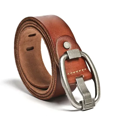Genuine Leather Brown Belt  AC87