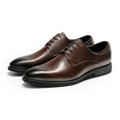 Derby Brown Formal Shoes ST105