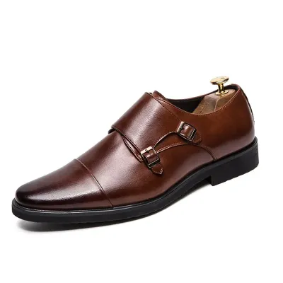 Premium Leather Coffee Formal Shoes GB223