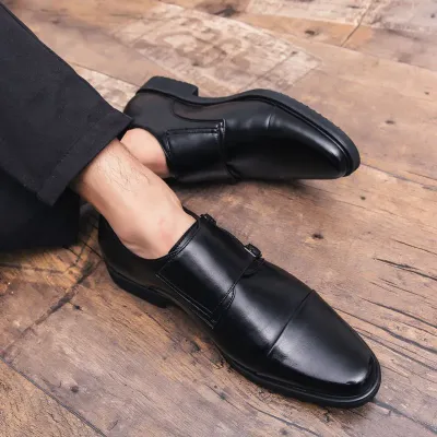 Premium Leather Black Formal Shoes GB224