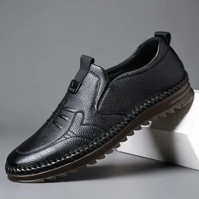 Genuine Leather Black Loafer GB275