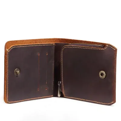 Cow Leather Business Retro Short Wallet GB389